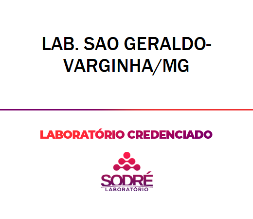 Exame Toxicológico - Varginha-MG - LAB. SAO GERALDO- VARGINHA/MG (C.N.H, Empregado CLT, Concurso Público)