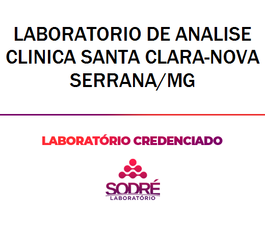 Exame Toxicológico - Nova Serrana-MG - LABORATORIO DE ANALISE CLINICA SANTA CLARA-NOVA SERRANA/MG (C.N.H, Empregado CLT, Concurso Público)