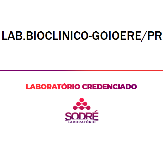 Exame Toxicológico - Goioere-PR - LAB.BIOCLINICO-GOIOERE/PR (C.N.H, Empregado CLT, Concurso Público)