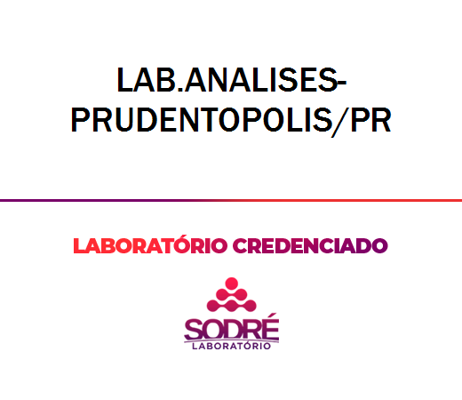 Exame Toxicológico - Prudentopolis-PR - LAB.ANALISES-PRUDENTOPOLIS/PR (C.N.H, Empregado CLT, Concurso Público)