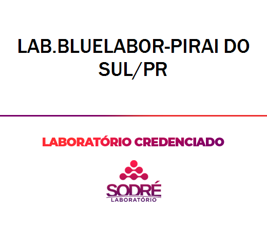 Exame Toxicológico - Pirai Do Sul-PR - LAB.BLUELABOR-PIRAI DO SUL/PR (C.N.H, Empregado CLT, Concurso Público)