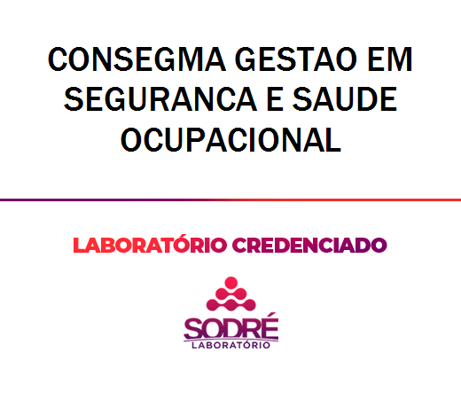 Exame Toxicológico - Telemaco Borba-PR - CONSEGMA GESTAO EM SEGURANCA E SAUDE OCUPACIONAL (C.N.H, Empregado CLT, Concurso Público)