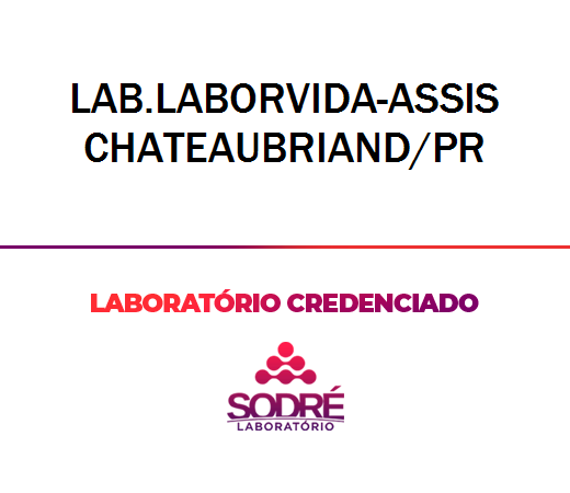 Exame Toxicológico - Assis Chateaubriand-PR - LAB.LABORVIDA-ASSIS CHATEAUBRIAND/PR (C.N.H, Empregado CLT, Concurso Público)