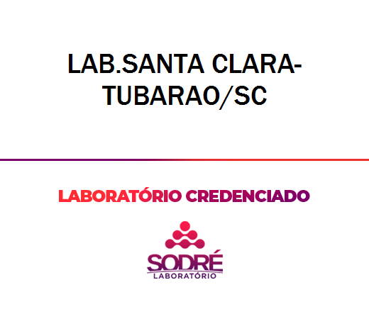Exame Toxicológico - Tubarao-SC - LAB.SANTA CLARA-TUBARAO/SC (C.N.H, Empregado CLT, Concurso Público)