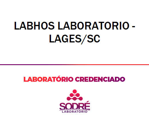 Exame Toxicológico - Lages-SC - LABHOS LABORATORIO - LAGES/SC (C.N.H, Empregado CLT, Concurso Público)