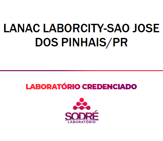Exame Toxicológico - Sao Jose Dos Pinhais-PR - LANAC LABORCITY-SAO JOSE DOS PINHAIS/PR (C.N.H, Empregado CLT, Concurso Público)