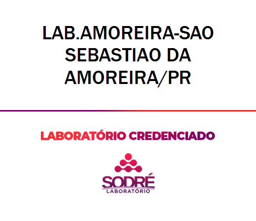 Exame Toxicológico - Sao Sebastiao Da Amoreira-PR - LAB.AMOREIRA-SAO SEBASTIAO DA AMOREIRA/PR (C.N.H, Empregado CLT, Concurso Público)