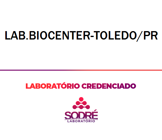 Exame Toxicológico - Toledo-PR - LAB.BIOCENTER-TOLEDO/PR (C.N.H, Empregado CLT, Concurso Público)