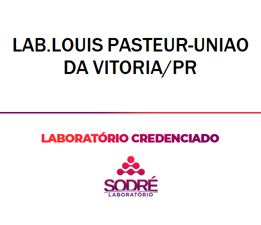 Exame Toxicológico - Uniao Da Vitoria-PR - LAB.LOUIS PASTEUR-UNIAO DA VITORIA/PR (C.N.H, Empregado CLT, Concurso Público)