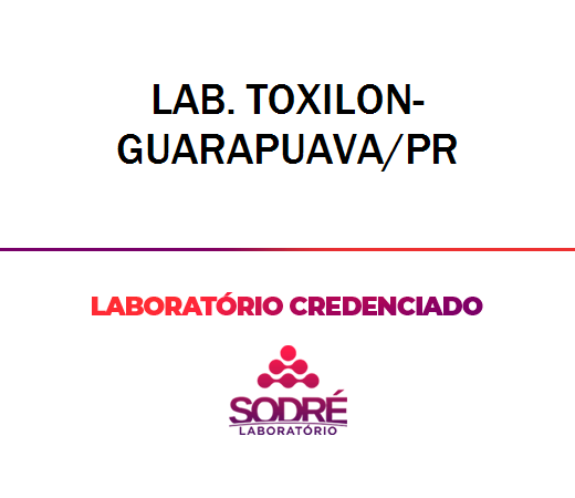 Exame Toxicológico - Guarapuava-PR - LAB. TOXILON- GUARAPUAVA/PR (C.N.H, Empregado CLT, Concurso Público)
