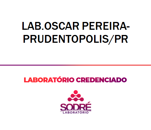 Exame Toxicológico - Prudentopolis-PR - LAB.OSCAR PEREIRA-PRUDENTOPOLIS/PR (C.N.H, Empregado CLT, Concurso Público)