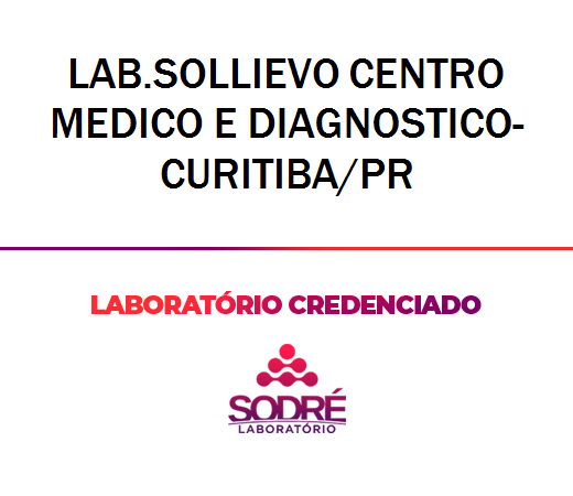 Exame Toxicológico - Curitiba-PR - LAB.SOLLIEVO CENTRO MEDICO E DIAGNOSTICO-CURITIBA/PR (C.N.H, Empregado CLT, Concurso Público)