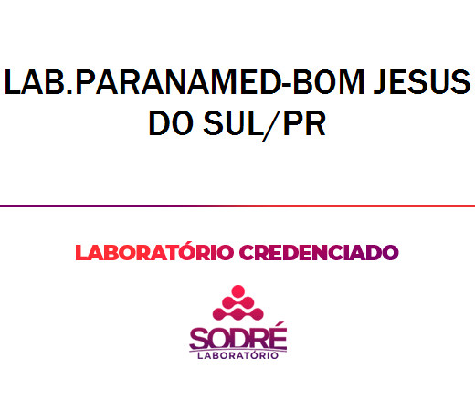 Exame Toxicológico - Bom Jesus Do Sul-PR - LAB.PARANAMED-BOM JESUS DO SUL/PR (C.N.H, Empregado CLT, Concurso Público)