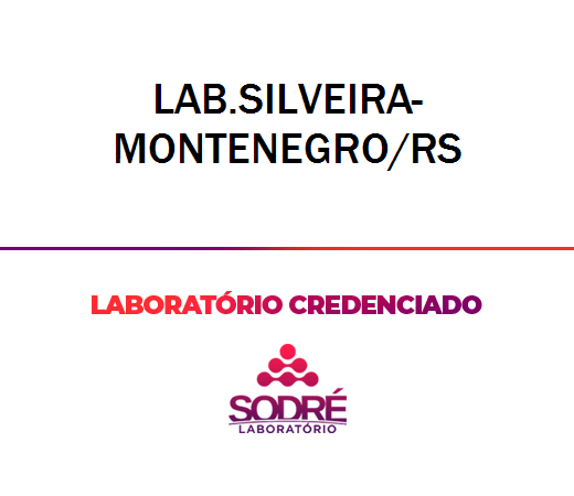Exame Toxicológico - Montenegro-RS - LAB.SILVEIRA-MONTENEGRO/RS (C.N.H, Empregado CLT, Concurso Público)