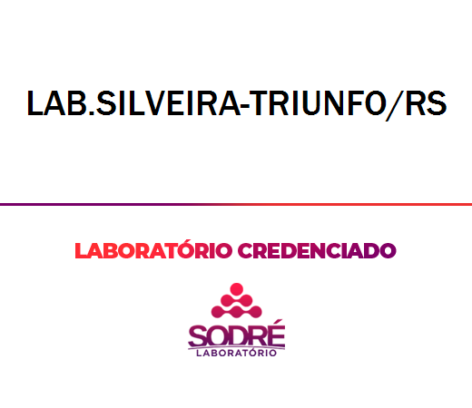 Exame Toxicológico - Triunfo-RS - LAB.SILVEIRA-TRIUNFO/RS (C.N.H, Empregado CLT, Concurso Público)