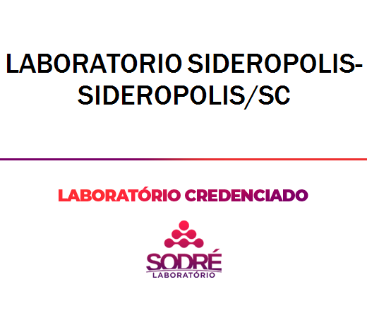 Exame Toxicológico - Sideropolis-SC - LABORATORIO SIDEROPOLIS-SIDEROPOLIS/SC (C.N.H, Empregado CLT, Concurso Público)