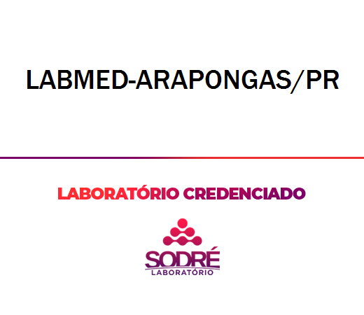 Exame Toxicológico - Arapongas-PR - LABMED-ARAPONGAS/PR (C.N.H, Empregado CLT, Concurso Público)
