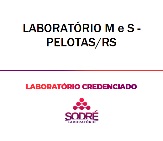 Exame Toxicológico - Pelotas-RS - LABORATÓRIO M E S - PELOTAS/RS (C.N.H, Empregado CLT, Concurso Público)