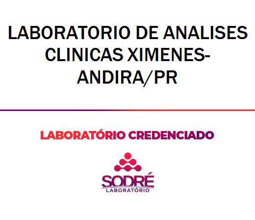 Exame Toxicológico - Andira-PR - LABORATORIO DE ANALISES CLINICAS XIMENES-ANDIRA/PR (C.N.H, Empregado CLT, Concurso Público)