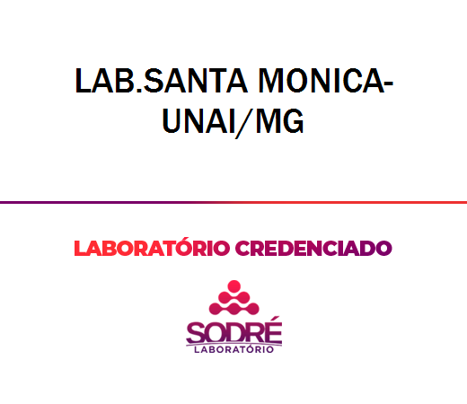 Exame Toxicológico - Unai-MG - LAB.SANTA MONICA-UNAI/MG (C.N.H, Empregado CLT, Concurso Público)