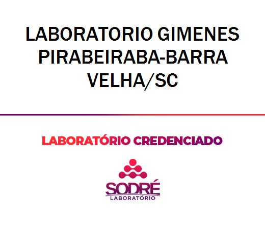 Exame Toxicológico - Barra Velha-SC - LABORATORIO GIMENES PIRABEIRABA-BARRA VELHA/SC (C.N.H, Empregado CLT, Concurso Público)
