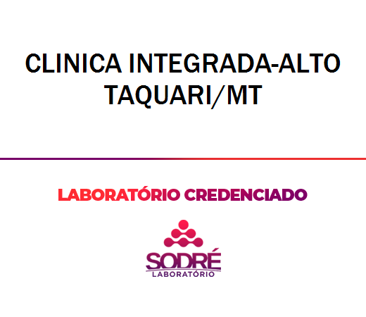 Exame Toxicológico - Alto Taquari-MT - CLINICA INTEGRADA-ALTO TAQUARI/MT (C.N.H, Empregado CLT, Concurso Público)