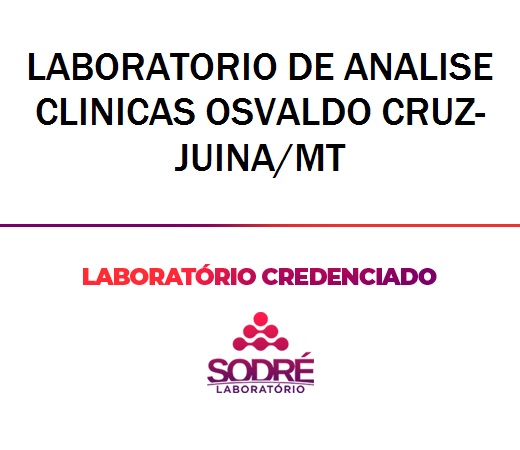 Exame Toxicológico - Juina-MT - LABORATORIO DE ANALISE CLINICAS OSVALDO CRUZ-JUINA/MT (C.N.H, Empregado CLT, Concurso Público)
