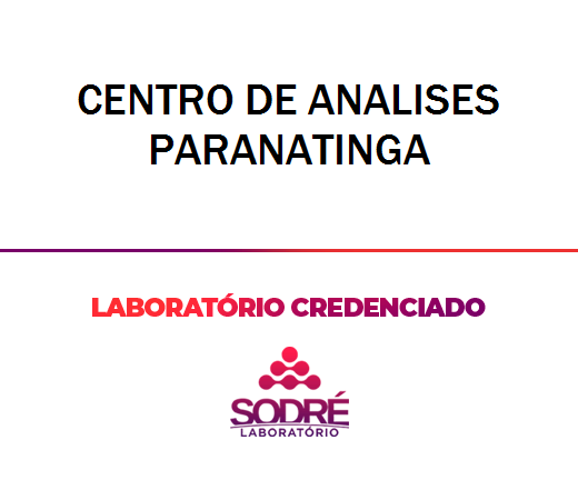 Exame Toxicológico - Paranatinga-MT - CENTRO DE ANALISES PARANATINGA (C.N.H, Empregado CLT, Concurso Público)