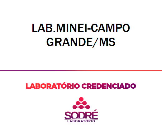 Exame Toxicológico - Campo Grande-MS - LAB.MINEI-CAMPO GRANDE/MS (C.N.H, Empregado CLT, Concurso Público)