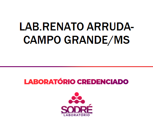 Exame Toxicológico - Campo Grande-MS - LAB.RENATO ARRUDA-CAMPO GRANDE/MS (C.N.H, Empregado CLT, Concurso Público)