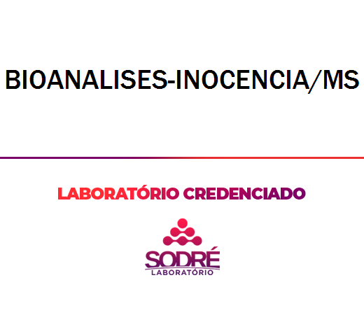 Exame Toxicológico - Inocencia-MS - BIOANALISES-INOCENCIA/MS (C.N.H, Empregado CLT, Concurso Público)