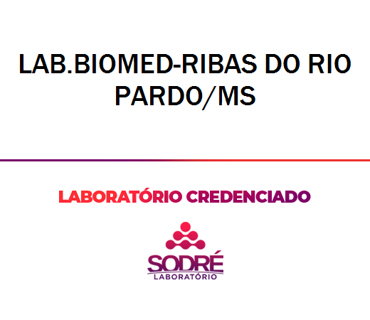 Exame Toxicológico - Ribas Do Rio Pardo-MS - LAB.BIOMED-RIBAS DO RIO PARDO/MS (C.N.H, Empregado CLT, Concurso Público)