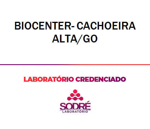 Exame Toxicológico - Cachoeira Alta-GO - BIOCENTER- CACHOEIRA ALTA/GO (C.N.H, Empregado CLT, Concurso Público)