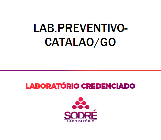 Exame Toxicológico - Catalao-GO - LAB.PREVENTIVO-CATALAO/GO (C.N.H, Empregado CLT, Concurso Público)