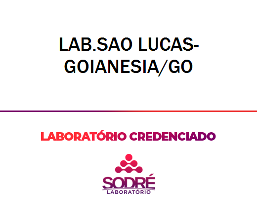 Exame Toxicológico - Goianesia-GO - LAB.SAO LUCAS-GOIANESIA/GO (C.N.H, Empregado CLT, Concurso Público)