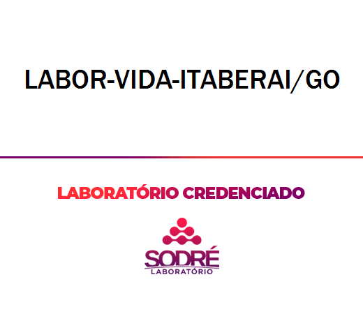 Exame Toxicológico - Itaberai-GO - LABOR-VIDA-ITABERAI/GO (C.N.H, Empregado CLT, Concurso Público)