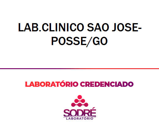 Exame Toxicológico - Posse-GO - LAB.CLINICO SAO JOSE-POSSE/GO (C.N.H, Empregado CLT, Concurso Público)