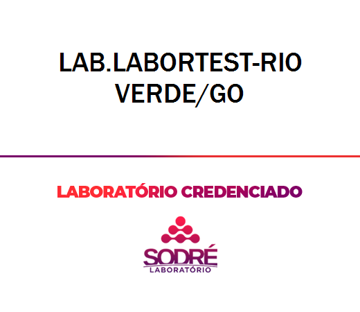 Exame Toxicológico - Rio Verde-GO - LAB.LABORTEST-RIO VERDE/GO (C.N.H, Empregado CLT, Concurso Público)