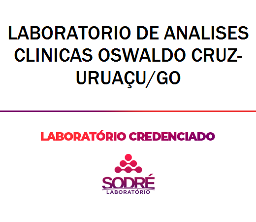Exame Toxicológico - Uruacu-GO - LABORATORIO DE ANALISES CLINICAS OSWALDO CRUZ-URUAÇU/GO (C.N.H, Empregado CLT, Concurso Público)