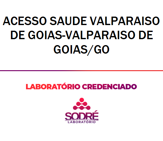 Exame Toxicológico - Valparaiso De Goias-GO - ACESSO SAUDE VALPARAISO DE GOIAS-VALPARAISO DE GOIAS/GO (C.N.H, Empregado CLT, Concurso Público)