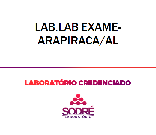 Exame Toxicológico - Arapiraca-AL - LAB.LAB EXAME-ARAPIRACA/AL (C.N.H, Empregado CLT, Concurso Público)