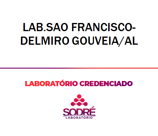 Exame Toxicológico - Delmiro Gouveia-AL - LAB.SAO FRANCISCO-DELMIRO GOUVEIA/AL (C.N.H, Empregado CLT, Concurso Público)