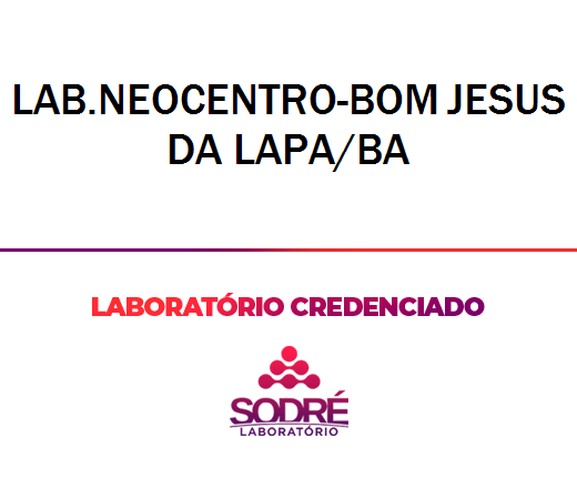 Exame Toxicológico - Bom Jesus Da Lapa-BA - LAB.NEOCENTRO-BOM JESUS DA LAPA/BA (C.N.H, Empregado CLT, Concurso Público)