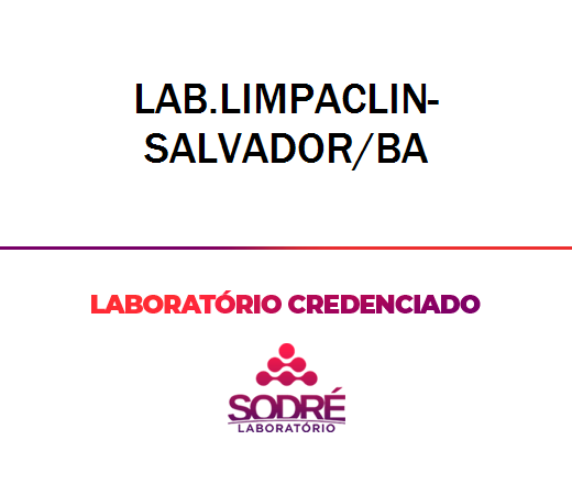 Exame Toxicológico - Salvador-BA - LAB.LIMPACLIN-SALVADOR/BA (C.N.H, Empregado CLT, Concurso Público)