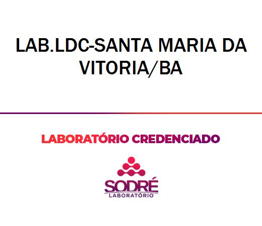 Exame Toxicológico - Santa Maria Da Vitoria-BA - LAB.LDC-SANTA MARIA DA VITORIA/BA (C.N.H, Empregado CLT, Concurso Público)