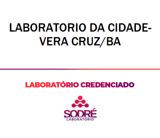 Exame Toxicológico - Vera Cruz-BA - LABORATORIO DA CIDADE- VERA CRUZ/BA (C.N.H, Empregado CLT, Concurso Público)