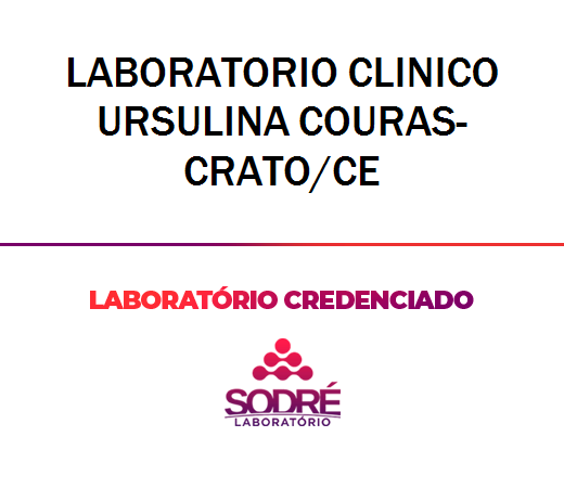 Exame Toxicológico - Crato-CE - LABORATORIO CLINICO URSULINA COURAS-CRATO/CE (C.N.H, Empregado CLT, Concurso Público)