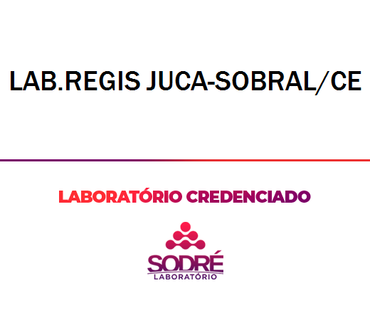 Exame Toxicológico - Sobral-CE - LAB.REGIS JUCA-SOBRAL/CE (C.N.H, Empregado CLT, Concurso Público)