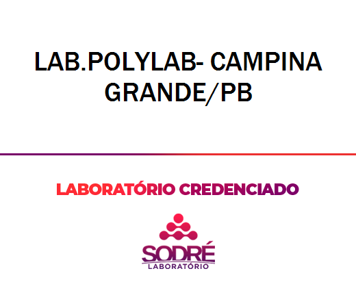 Exame Toxicológico - Campina Grande-PB - LAB.POLYLAB- CAMPINA GRANDE/PB (C.N.H, Empregado CLT, Concurso Público)