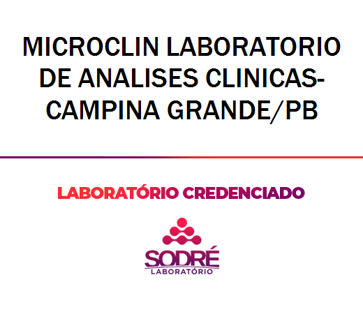 Exame Toxicológico - Campina Grande-PB - MICROCLIN LABORATORIO DE ANALISES CLINICAS-CAMPINA GRANDE/PB (C.N.H, Empregado CLT, Concurso Público)